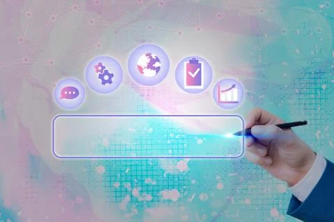 Information Computerization With Infographic Elements And Flat Icons. Latest 库存照片