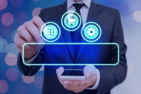 Information Computerization With Infographic Elements And Flat Icons. Latest 库存照片