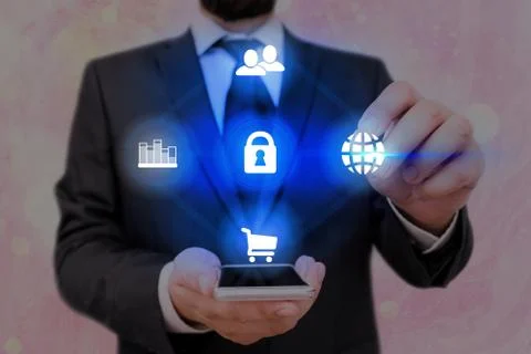 Information Computerization With Infographic Elements And Flat Icons. Latest 库存照片