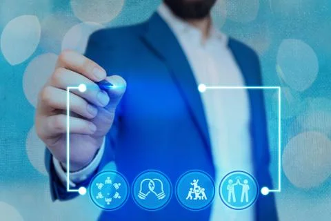 Information Computerization With Infographic Elements And Flat Icons. Latest 库存照片