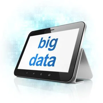 Information concept: Big Data on tablet pc computer 스톡 일러스트