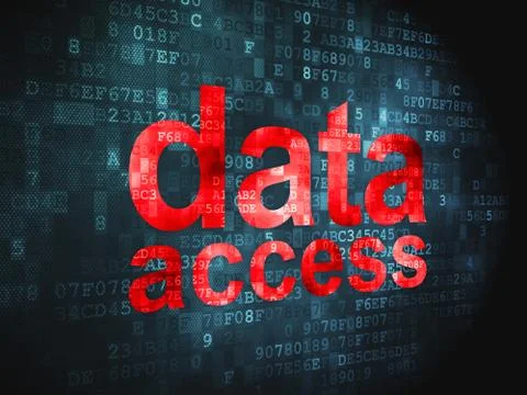 Information concept: Data Access on digital background Stock Illustration