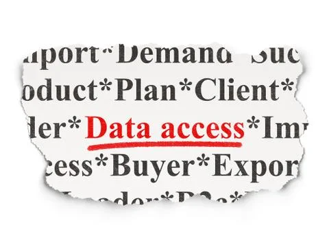 Information concept: Data Access on Paper background Stock Illustration