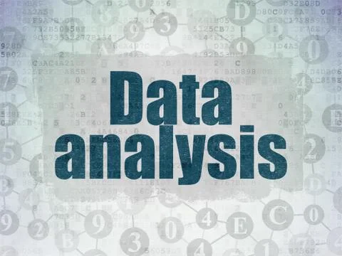 Information concept: Data Analysis on Digital Data Paper background 库存插图