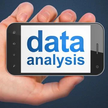 Information concept: Data Analysis on smartphone イラスト素材