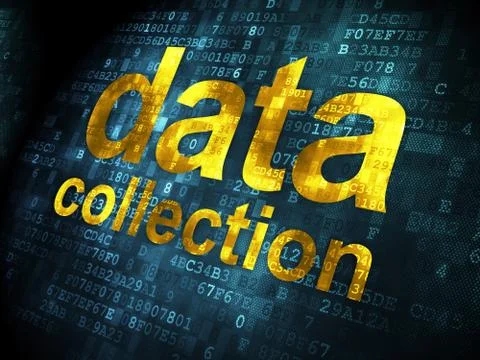 Information concept: Data Collection on digital background Stock Illustration