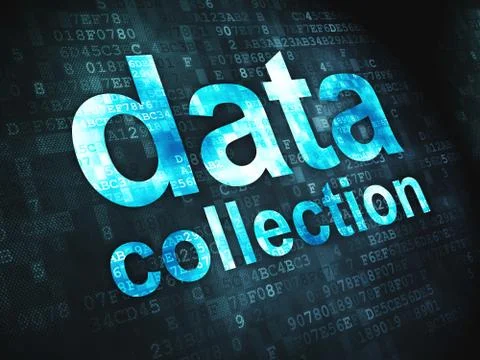 Information concept: Data Collection on digital background Stock Illustration