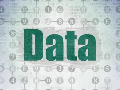 Information concept: Data on Digital Data Paper background Illustrazione stock