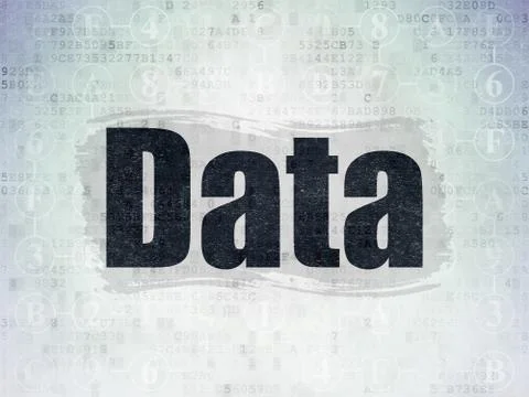 Information concept: Data on Digital Data Paper background 스톡 일러스트