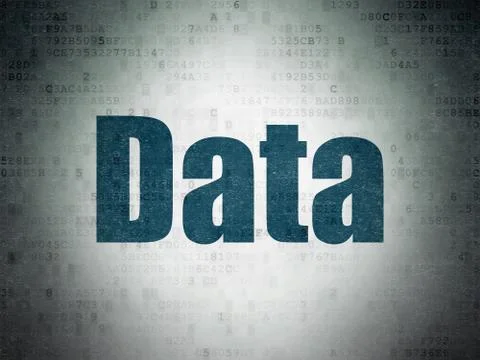 Information concept: Data on Digital Data Paper background 库存插图