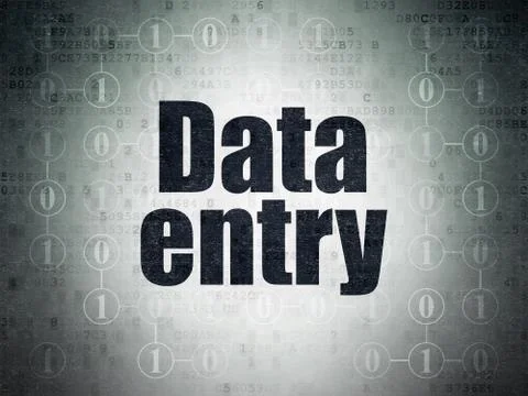 Information concept: Data Entry on Digital Paper background 库存插图
