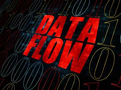 Information concept: Data Flow on Digital background イラスト素材