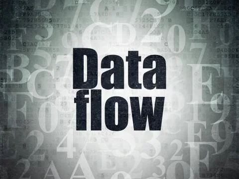 Information concept: Data Flow on Digital Data Paper background Stock Illustration