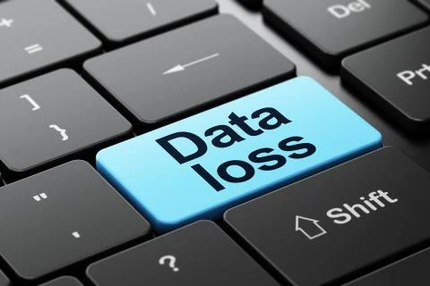 Information concept: Data Loss on computer keyboard background 스톡 일러스트