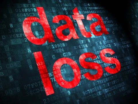Information concept: Data Loss on digital background Stock Illustration