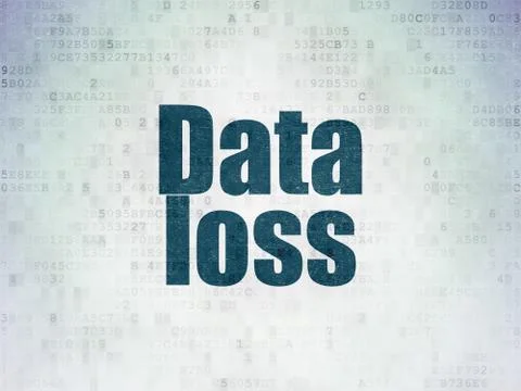 Information concept: Data Loss on Digital Data Paper background Stock Illustration