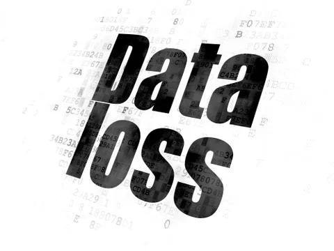 Information concept: Data Loss on Digital background Stockillustratie
