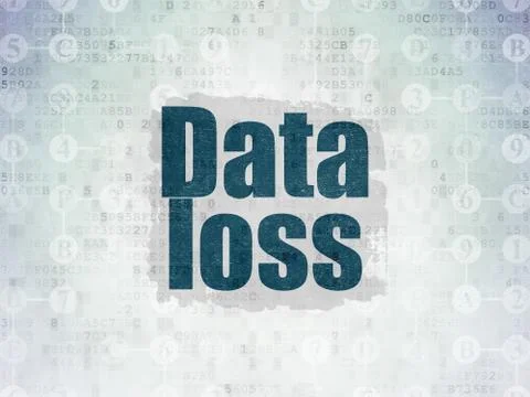 Information concept: Data Loss on Digital Data Paper background 스톡 일러스트