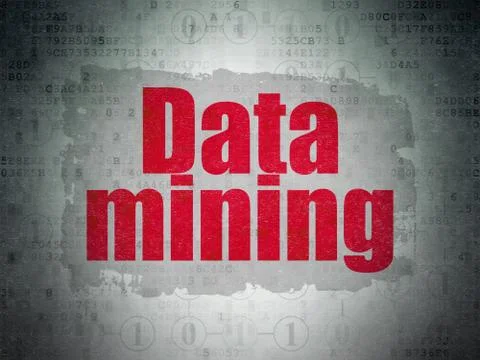 Information concept: Data Mining on Digital Data Paper background Stock Illustration