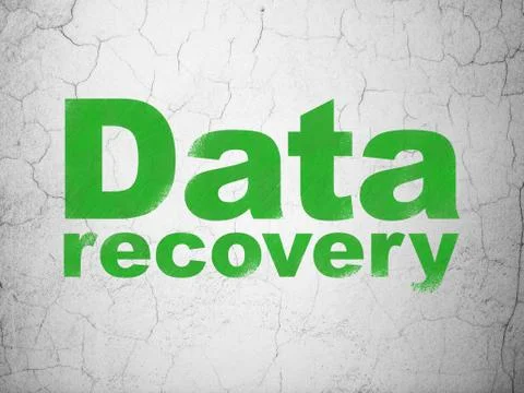Information concept: Data Recovery on wall background Stock-Illustration