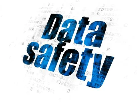 Information concept: Data Safety on Digital background Stockillustratie