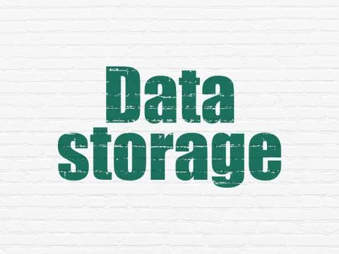 Information concept: Data Storage on wall background イラスト素材