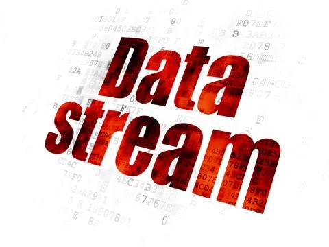 Information concept: Data Stream on Digital background イラスト素材