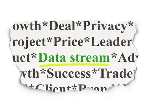Information concept: Data Stream on Paper background 스톡 일러스트