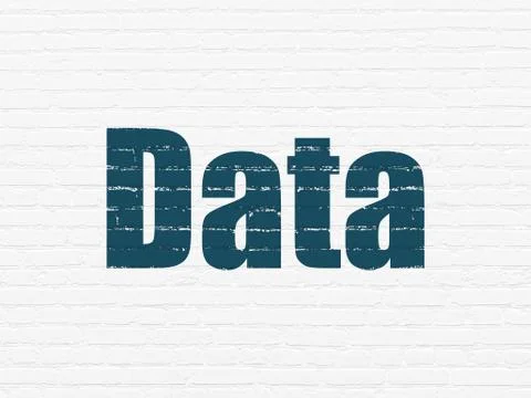 Information concept: Data on wall background Stockillustratie