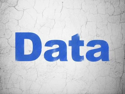 Information concept: Data on wall background Illustrazione stock