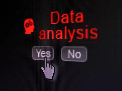 Information concept: Head With Gears icon and Data Analysis Stock Illustration