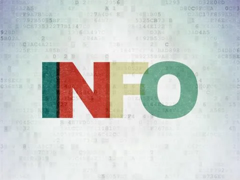 Information concept: Info on Digital Paper background 스톡 일러스트