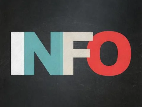 Information concept: Info on School board background Stock Illustration