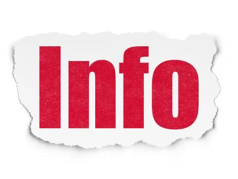 Information concept: Info on Torn Paper background 스톡 일러스트