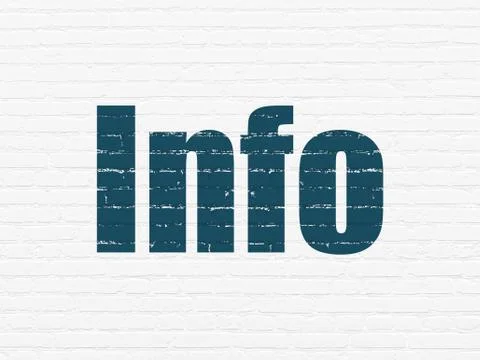 Information concept: Info on wall background イラスト素材
