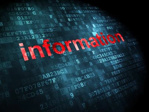 Information concept: Information on digital background Stock Illustration