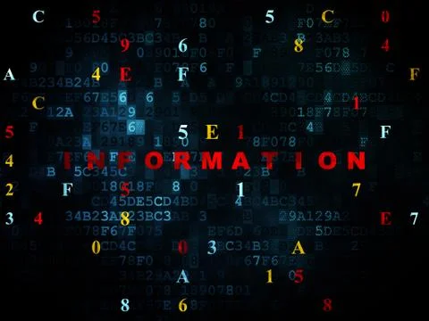 Information concept: Information on Digital background Stock Illustration