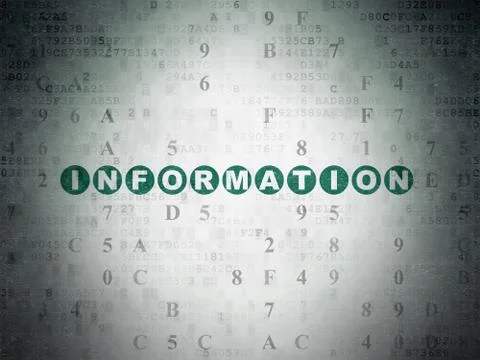 Information concept: Information on Digital Paper background Stock Illustration