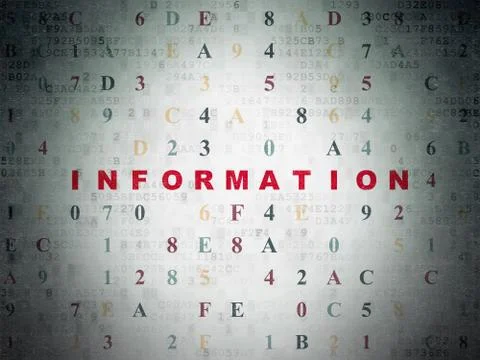 Information concept: Information on Digital Paper background 库存插图