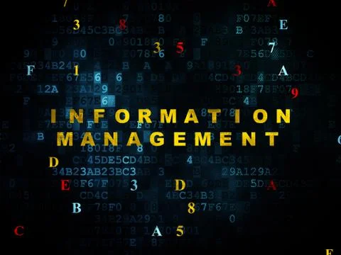 Information concept: Information Management on Digital Stock Illustration