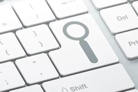 Information concept: Search on computer keyboard background 스톡 일러스트