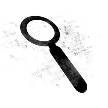 Information concept: Search on Digital background Illustrazione stock