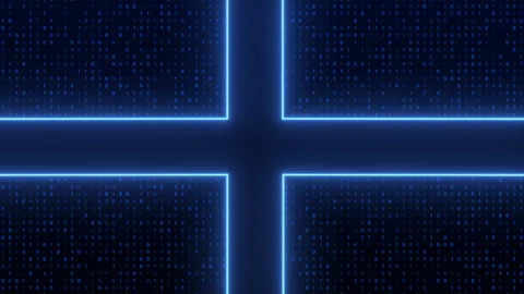 Information Cyber Security, Hi Tech Video Animated Background Stock Footage 345291548
