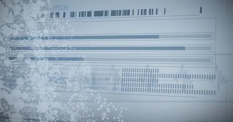 Information data of dna Foto stock