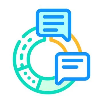 Information data science color icon vector illustration イラスト素材