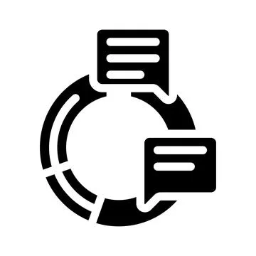 Information data science glyph icon vector illustration Illustrazione stock