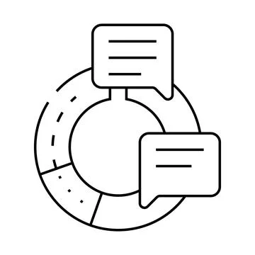 Information data science line icon vector illustration イラスト素材