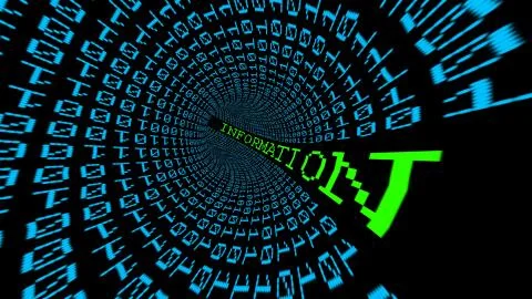 Information data tunnel Stock Illustration