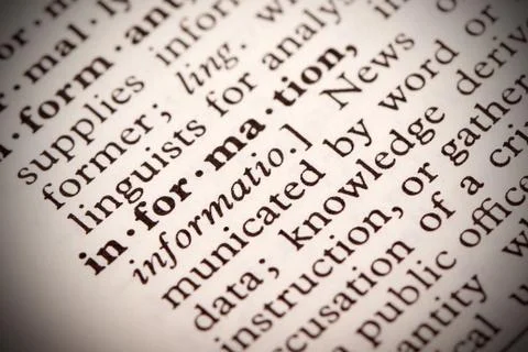 Information definition Stock Photos