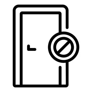 Information disclaimer icon outline vector. Document contract Stock Illustration